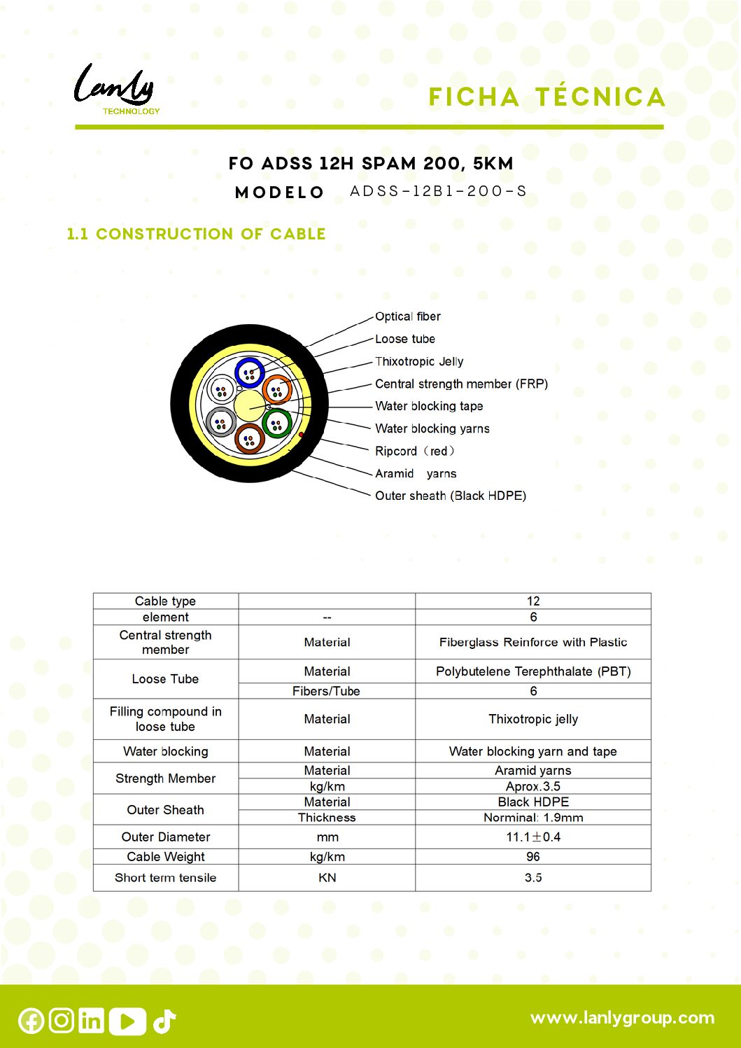 LANLY ADSS-12B1-200-S 10201020010