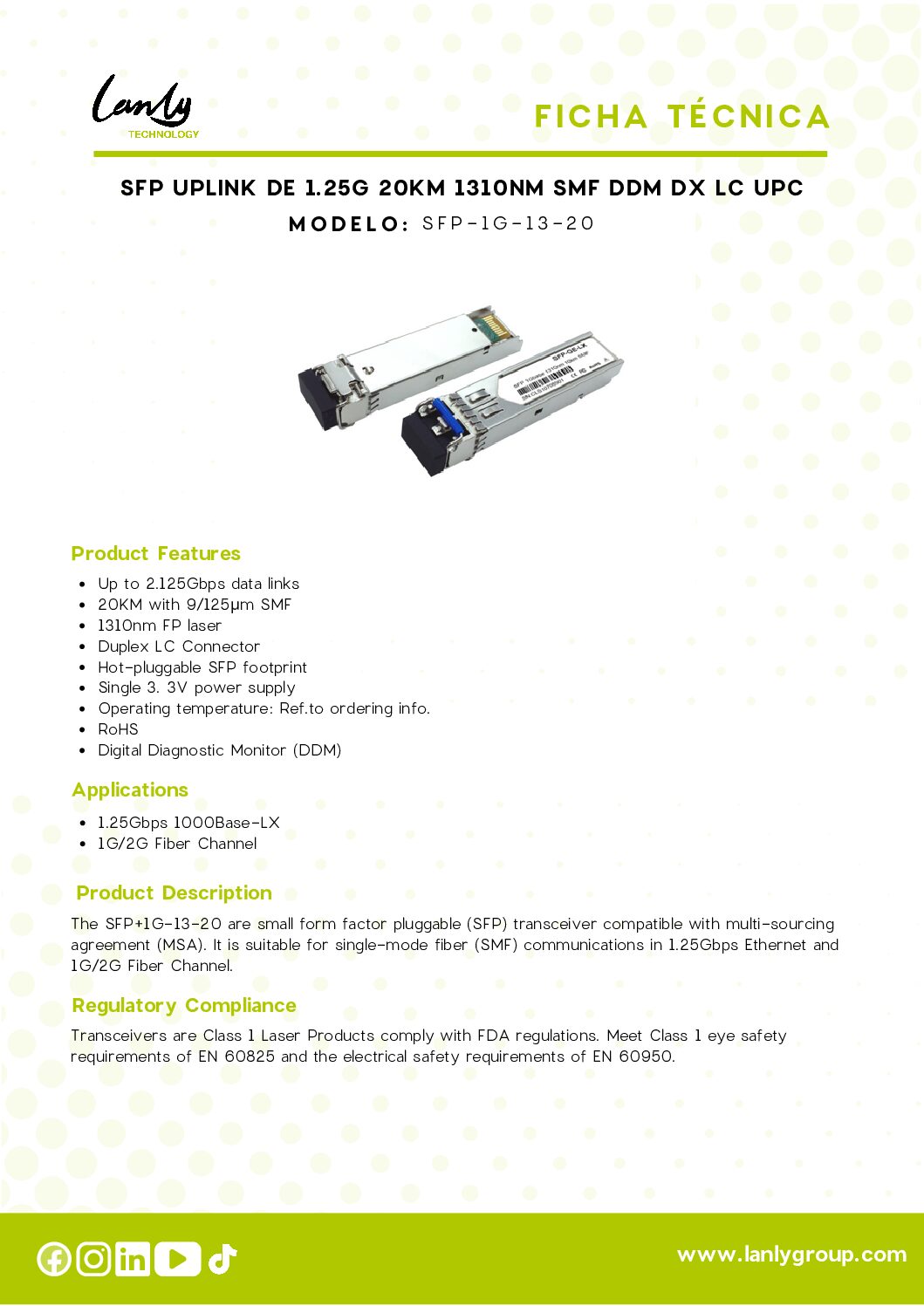 LANLY SFP-1G-13-20 20501000006